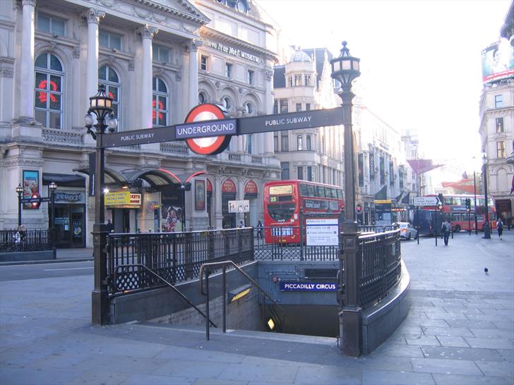 Piccadilly Circus tube station exit