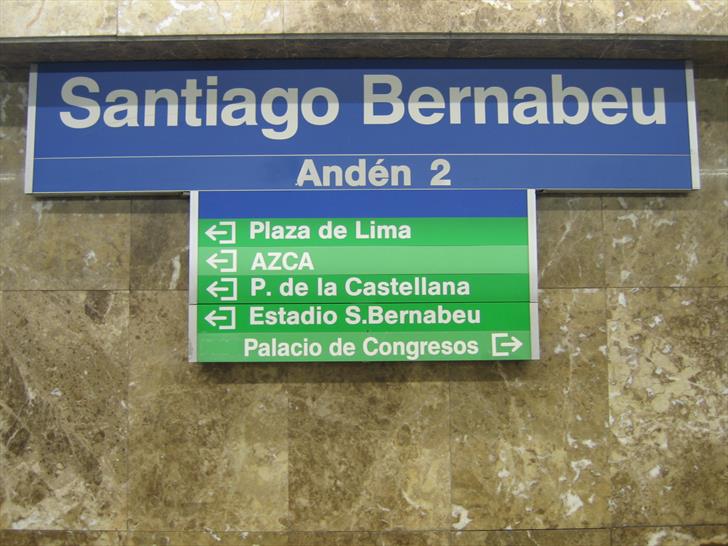 Santiago Bernabéu directions