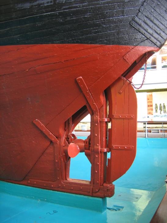 The Fram's rudder