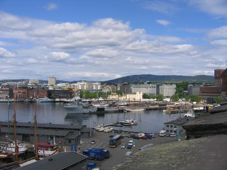 Oslo Harbour as seen from Akershus Fortress