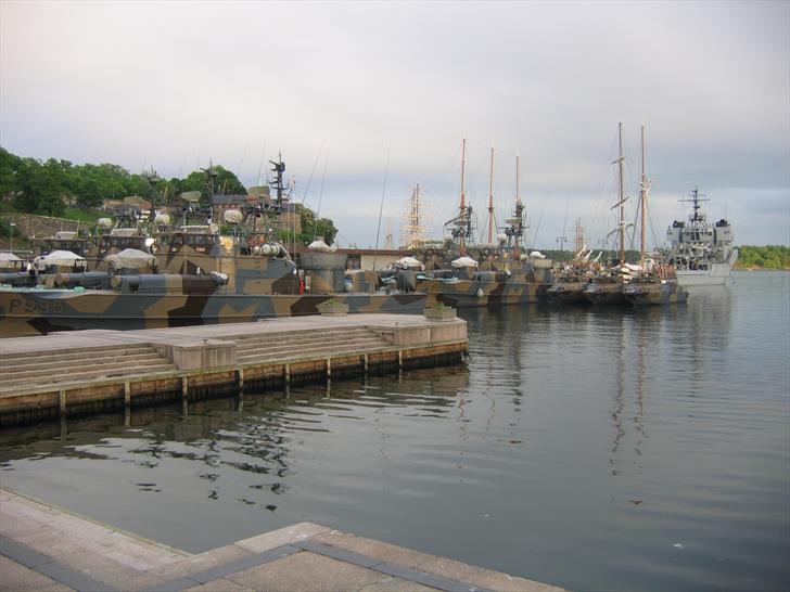 Royal Norwegian Navy ships in Oslo Harbour