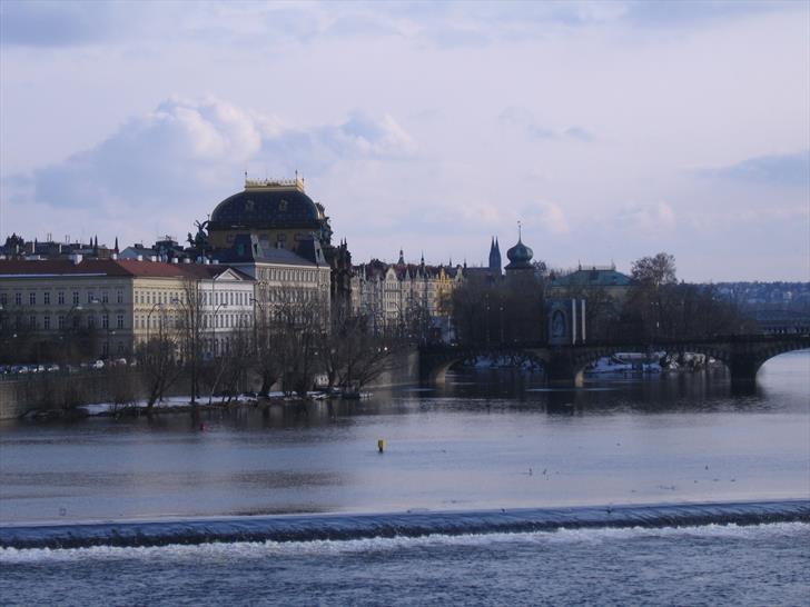 National Theatre from Charles Bridge (February)