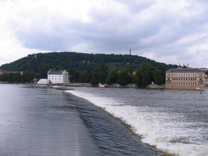 Prague river weir
