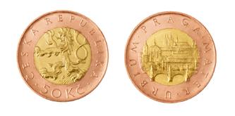 50 CZK coin