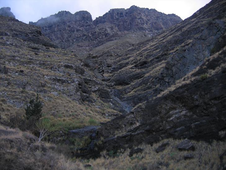 Barranco de La Palma, looking inlands Barranco de La Palma, looking inlands