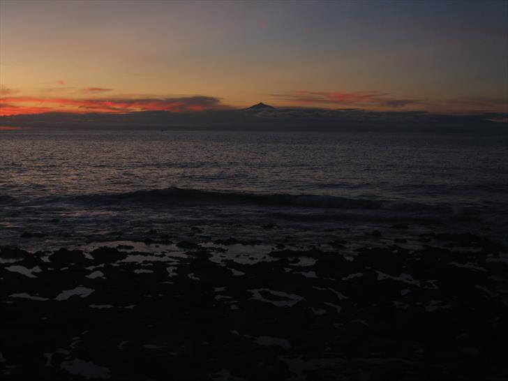 Teide from Puerto de las Nieves a bit later