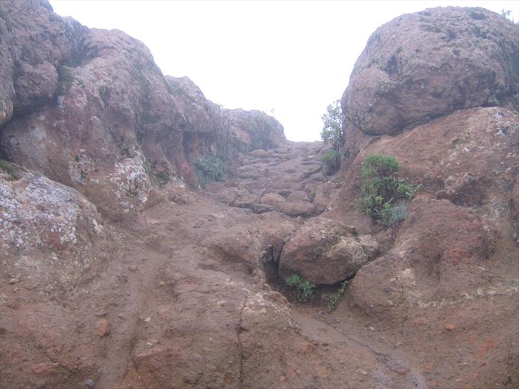 A bit of climbing at Roque Nublo