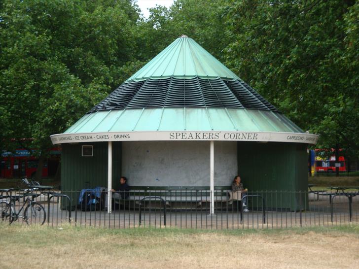 Speakers' Corner in London Hyde Park