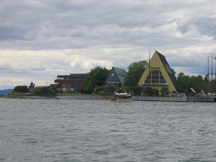 Fram Museum building from sea Fram Museum building from sea