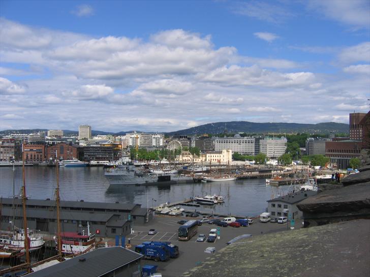 Oslo Harbour as seen from Akershus Fortress Oslo Harbour as seen from Akershus Fortress