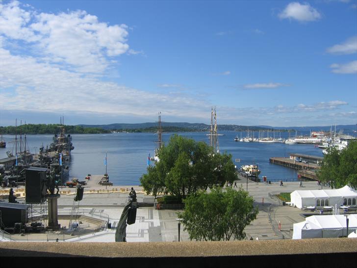 Oslo harbour from the city hall Oslo harbour from the city hall