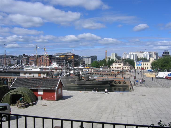 Oslo Harbour and Radhusplassen Oslo Harbour and Radhusplassen