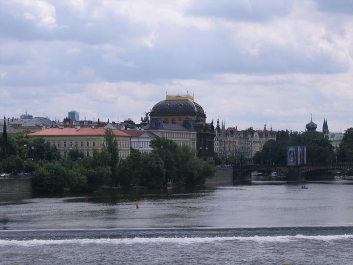 National Theatre from Charles Bridge (June)