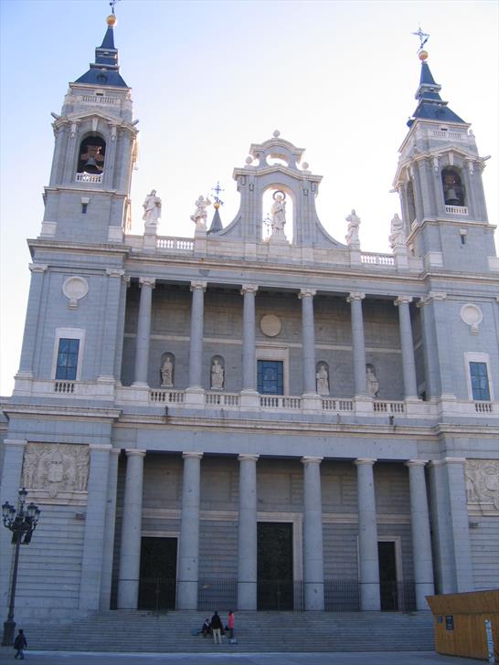 Almudena Cathedral entrance Almudena Cathedral entrance