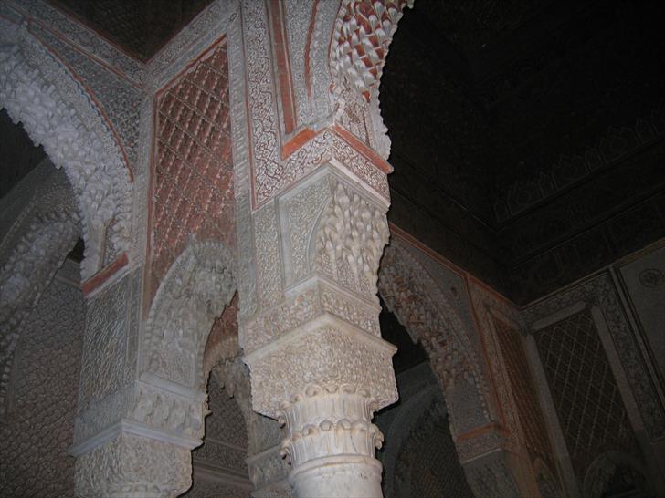 Saadian Tombs interior Saadian Tombs interior