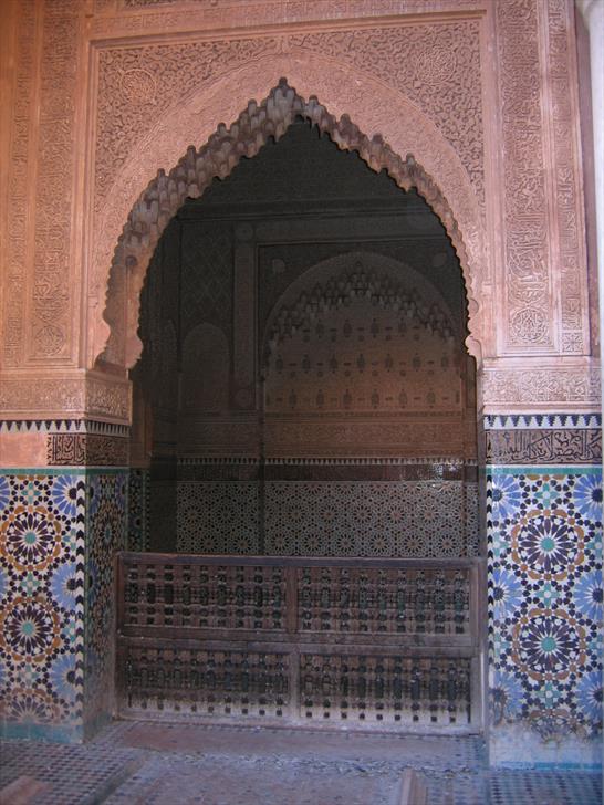 More interior decorations Saadian Tombs interior decorations