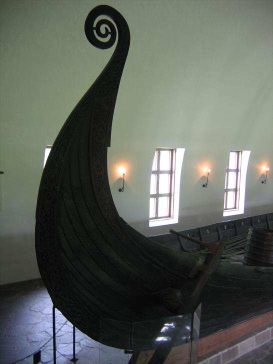 The Oseberg ship's prow Oseberg ship prow