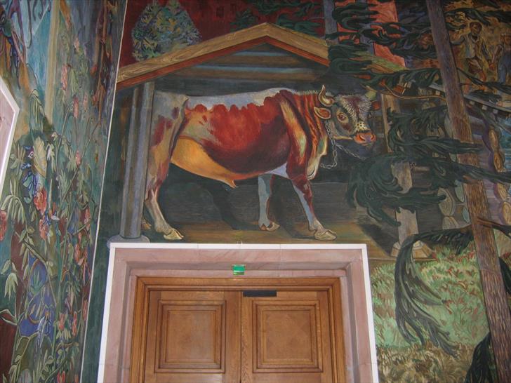 Cow on the wall Cow on the wall