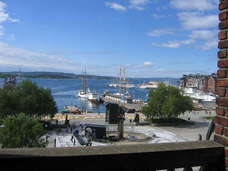 Oslo harbour from the city hall Oslo harbour from the city hall