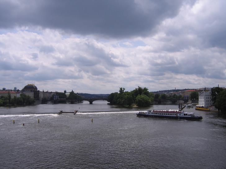 National Theatre and Legion Bridge from Charles Bridge National Theatre and Legion Bridge from Charles Bridge