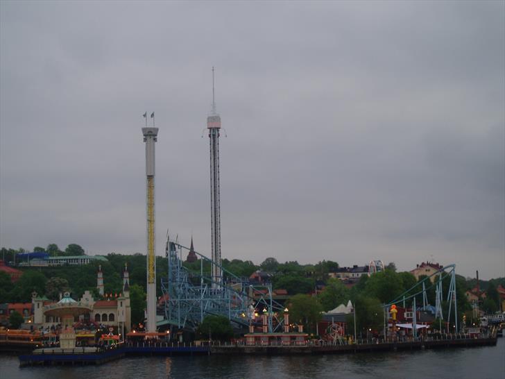 Tivoli Gröna Lund across the water Gröna Lund, Stockholm