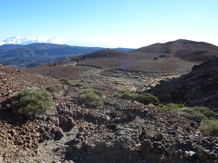The path between the parking and Refugio Altavista, just above Montaña Blanca The path between the parking and Refugio Altavista, just above Montaña Blanca
